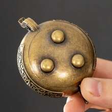 Bronze Incense Burner Suitable For All Holidays, Nepalese Style Metal Bracket, Fragrance Free Design, Preferred Decoration For Meditation And Sleeping Rooms - Bronze 1-pack - View 3