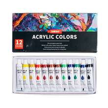 12/18/24 Mixed Color Acrylic Paints, Rich And Versatile Painting Paints, Professional Art Paint Set. Suitable For Artists, Teenagers, Crafters, DIY And Clothing Painting, Back-To-School Season, School Supplies - 套裝 - 查看 3