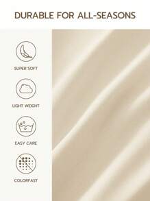 1pc Ultra Soft Solid Color Fitted Sheet, Lightweight As Cloud, 9.84 Inch/25cm Deep Pocket, Fits All Size Beds - Twin, Full, Queen, King, Essential For Home And Dorm