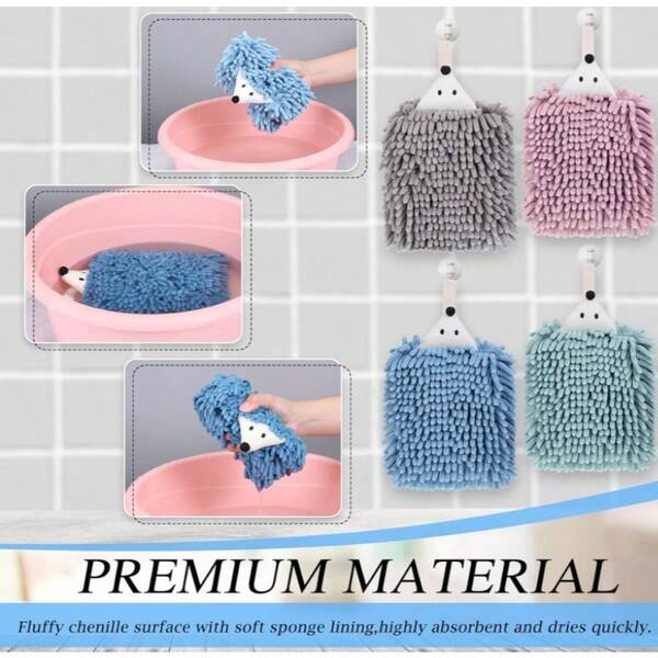 1pc  Charming Microfiber Cleaning Cloth!Perfect For Dusting, Wiping Counters & Cleaning Up Messes – Adds Cuteness To Your Cleaning Routine