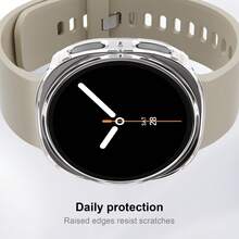 1pc New Hollow PC Hard Watch Case, Compatible With Samsung Galaxy Watch 8 40mm/44mm/8 Classic 46mm For Men & Women, Matte Protective Cover, Hollow Sweat-Proof, Smart Watch Accessory - Clear - View 6