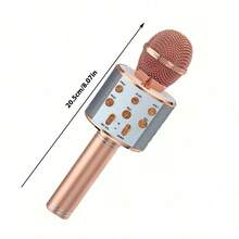 Microphone With Audio Integration, Wireless Bluetooth Microphone For Singing, Home Use, Outdoor Party, Family Gathering, Supports TF Card, USB Playback - Multicolor - View 11