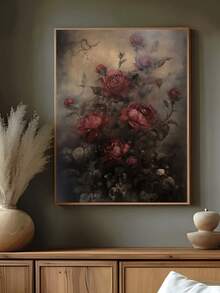 1 件秘密花园、深色田园风格、深色学院风艺术、复古花卉绘画、植物印花、女巫房间装饰、深绿色美学、玫瑰、田园美学、古董帆布印刷、花卉墙面艺术、异想天开的艺术、万圣节秋季墙面艺术、卧室装饰、客厅装饰、办公室装饰、餐厅墙面装饰 - 彩色 - 查看 7