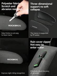 ROCKBROS 自行车前车架包车把包 1.6L 防雨 TPU 面料和快拆设计 - 彩色 - 查看 6