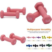 Basics Neoprene Dumbbell Hand Weights For Exercise And Muscle Toning