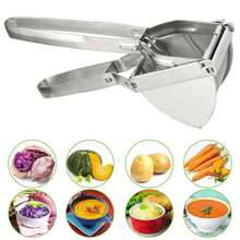 Jogold Large Duty Steel Potato Ricer Puree Masher Juicer Vegetable Fruit Press Maker - Silver - View 11