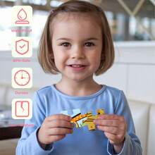 beartale 4 件/盒儿童动物拼图，耐用纸张，亲子野生动物主题拼图套装，幼儿早教玩具，趣味形状配对游戏，学龄前活动，儿童拼图书籍，拼图形状，课堂用品，学校文具，返校礼物，儿童生日礼物， - 彩色 - 查看 4