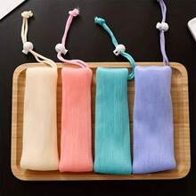 1 件/4 件去角质网状香皂收纳袋，加厚抽绳洁面泡沫袋，保持香皂清新洁净，适用于浴室、旅行、露营、大学宿舍、极简主义、学生、男士、女士、旅行配件、返校用品、宿舍必需品 - Multicolor - 查看 7