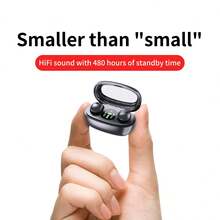 时尚黑色无线耳机，带数字显示、舒适的耳罩式设计、高品质语音通话 - 彩色 - 查看 18