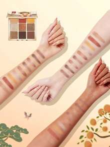 CATKIN 9-Color Eyeshadow Palette - Sunset, Matte And Shimmer Eyeshadows With High Color Payoff - C09 Sunset - View 12
