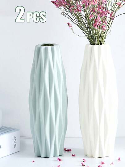 1pc Elegante Vase Bloemen Arrangement Lifelike Rose Flowers Living Room, Dining Table, Creative Dry/Fresh Flower Birthday Graduation Home Room Glass view 10