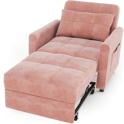 3 In 1 Convertible Sleeper Sofa Bed, Single Sofa Bed, Mother's Day Gifts Modern Sofa Couch, Adjustable Sofa Chair For Living Room, Apartment, Small Space, Office, Bedroom