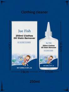 250毫升温和织物清洁剂，衣物清洁和柔顺剂，去除污渍、油脂和异味 - 彩色 - 查看 3
