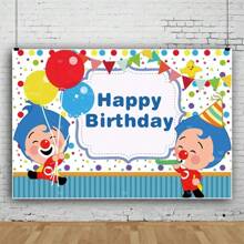P-Plim Plim Birthday Party Backdrop For Photography Background Birthday Decor Tapestry 3