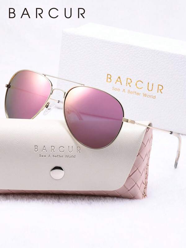BARCUR BARCUR Advanced Atmosphere, Exquisite 1pc Women's Sunglasses, TAC Lens Material, Oval Frame, Party, Music Festival, Street Photography, Hiking, UV, Glare Reduction, Brand Packaging, Gift Giving, Excellent Product