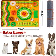 1pc Feed Your Puppy Search Mat Orthopedic Sniff Mat For Senior Dogs With Joint Pain