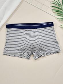 4pcs/Pack Random Men's Underwear, Men's Loose Fit Boxer Briefs, Soft & Comfortable - Multicolor - View 4