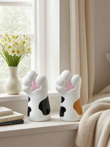 1 件情人节可爱猫爪花瓶 - 送给猫爱好者的完美猫礼物，送给女性的鲜花和猫爱好者的礼物。非常适合家居装饰、办公室、书架和电视柜。送给女性的甜蜜猫咪礼物和送给女性的猫爱好者礼物。送给女性的贴心猫妈妈礼物和送给植物爱好者的礼物