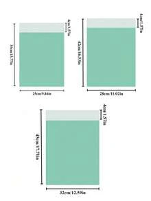 10 piezas de bolsas de embalaje de unicolor y resistentes, bolsa versátil para la escuela, la oficina, el envío y el regreso a la escuela - Multicolor - Ver 2