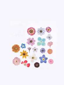 40pcs/Pack Flower Decorative PET Stickers, Scrapbooking Materials - Multicolor - View 4