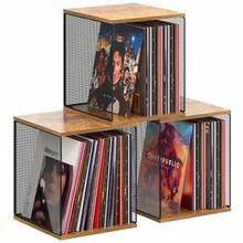 3 Cube Vinyl Record Storage DIY Stackable 120150 Records Visualize Album Storage Record Storage Crate - 如圖 - 查看 1