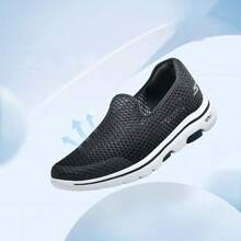 Skechers New Men's Lightweight Breathable Mesh Casual Walking Shoes - Black and White - View 1