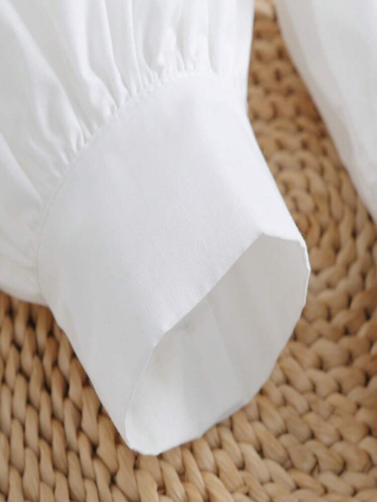 1 Pair Women's Fabric Flared Decorative False Cuffs, Suitable For Outings And Party Decoration,Travel,Festival - White-104 - View 3