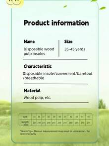 10 Pairs Summer Disposable Ultra-Thin Anti-Slip Wood Pulp Insoles, Absorbent & Breathable, Suitable For Flats, High Heels, Sneakers - White - View 7