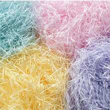 Sợi rơm vụn nhiều màu sắc 50g/100g, vật liệu nhồi quà tặng tiệc cưới, vật liệu nhồi hộp quà, vật liệu đóng gói, vật liệu nhồi gói quà, dây rơm nhiều màu sắc dùng trang trí tiệc. - xanh đậm - Xem 8