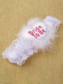 1 件黑色心形弹性吊袜带，简约哥特式大腿链首饰配件情人节 - 彩色 - 查看 1