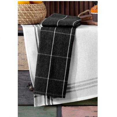 4-Piece Kitchen Towel & German Napkin Set – 50x70 Cm – 100% Cotton, Absorbent, Durable & Machine Washable – MADE IN TURKEY