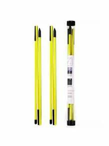 2pcs Golf Folding Alignment Sticks, Golf Direction Rods, Swing Practice Aids - Golf Ball Marker Alignment Sticks, Correction Rods, Multifunctional Training Kit