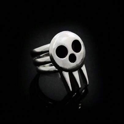 1pc Anime Soul Eater Death God Skull Ring, Otaku Style