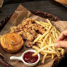 50 张烘焙纸、羊皮纸、三明治包装纸、烘焙用品(图案位置不对称且随机)非常适合派对、万圣节装饰和圣诞节、圣诞节装饰家居 - 彩色 - 查看 6