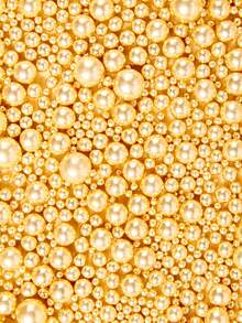 130克/4.59盎司混合装珍珠糖粒，适用于蛋糕装饰，糖果珍珠，适合婚礼派对装饰，圆形白色、亮金色、银色珍珠糖粒，可用于冰淇淋、纸杯蛋糕、烘焙、奶油、生日派对等。 - 彩色 - 查看 4