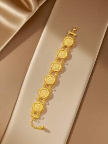 1 pièce Bracelet en pièce de monnaie turque plaqué or, bracelet de mariée kurde, bijou de femme pour mariage et festival du Moyen-Orient arabe