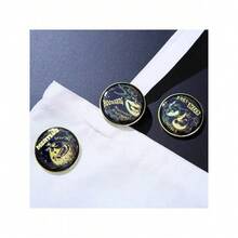 Universal Pictures 《驯龙高手》系列徽章胸针、官方授权商品、包包挂饰、胸针别针、男女通用学生背包徽章、配饰、动漫金属徽章、送给朋友、家人、老师、同学的有趣礼物 - Badge Brooch - B - 查看 9