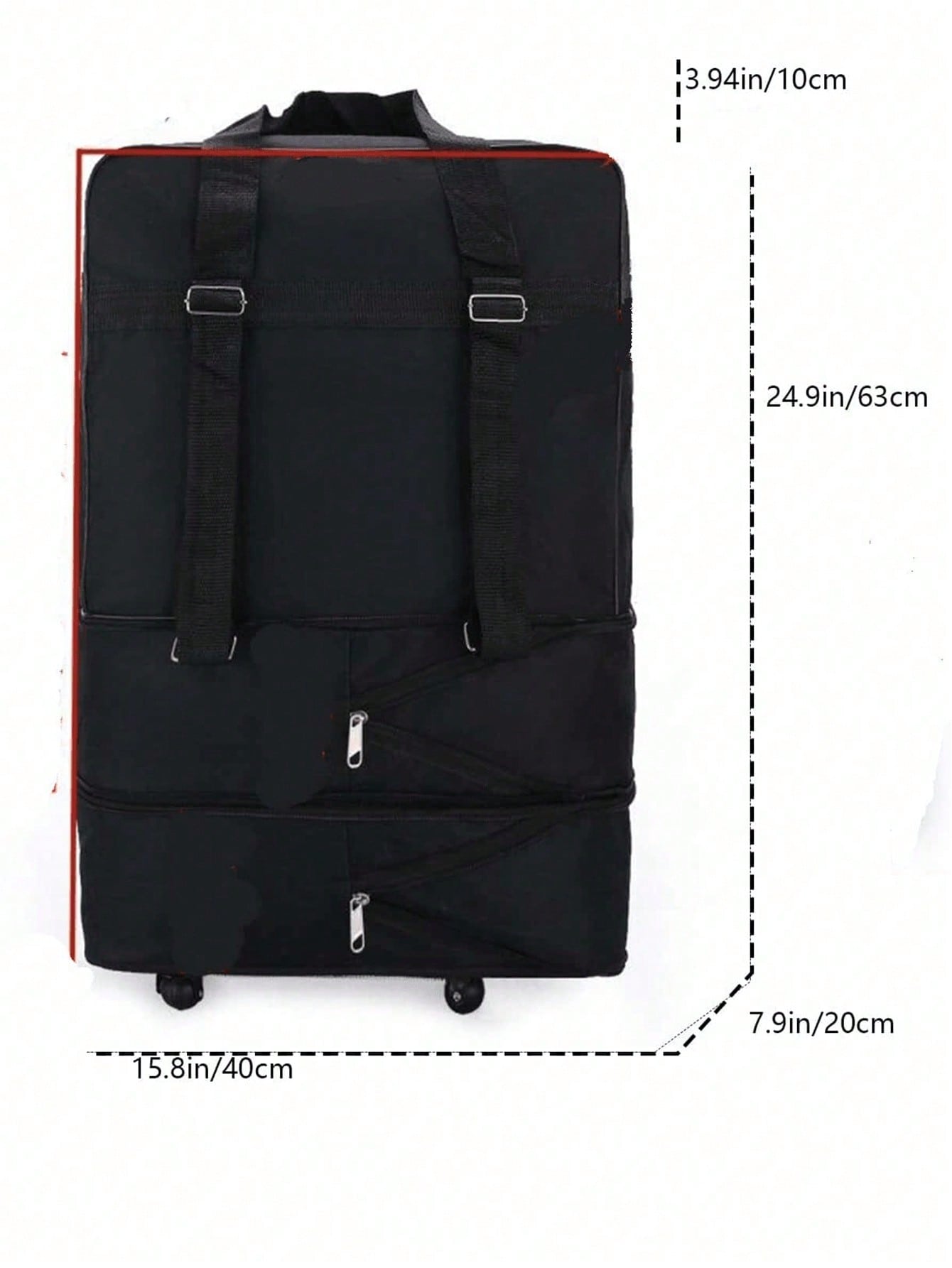 1 حقيبة سفر كبيرة السعة قابلة للطي ومقاومة للماء،...