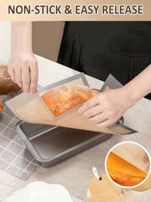 1 件可重复使用硅胶面包盘衬垫，适用于 9 X 5 英寸面包盘 - 烘焙垫，不粘可重复使用，易于清洁，耐热，家庭厨房配件 - 彩色 - 查看 2