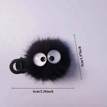 3 Packs - Little Black Coal Eye Plush Hair Clip, Side Hair Clip, Funny 3D Headdress, Alligator Hair Clip, 3D Plush + Round Eyes, Captures The Hearts Of Countless Girls When Worn During Holidays (Pictures Are For Reference Only, Please Refer To The Actual Product), Hair Accessories, Hair Tools, Beauty Accessories, Curly Hair Accessories For Women, Hair Tools, Accessories Women, Hair Stuff, Fall, Hair Accessories Women, Hair Tools, Hair Stuff, Stuff, Beauty Accessories, Gifts, Travel, Gifts For Women, Hair Stuff, Stocking Stuffers