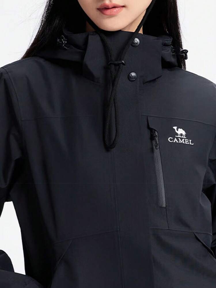 CAMEL CROWN Women's Hardshell Waterproof Outdoor Hiking Jacket - Phantom Black - View 2
