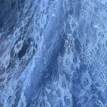 黑色蕾丝面料按米计价适用于服装窗帘婚纱缝纫纯色牡丹花朵图案柔软布料抗皱垂坠 - 多色 - 查看 27