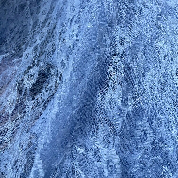 黑色蕾丝面料按米计价适用于服装窗帘婚纱缝纫纯色牡丹花朵图案柔软布料抗皱垂坠 - 多色 - 查看 27