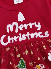 Newborn Baby Dresses - Red - View 6