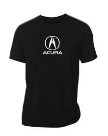Playera Acura cuello redondo aplicación vinil textil - Negro - Ver 1