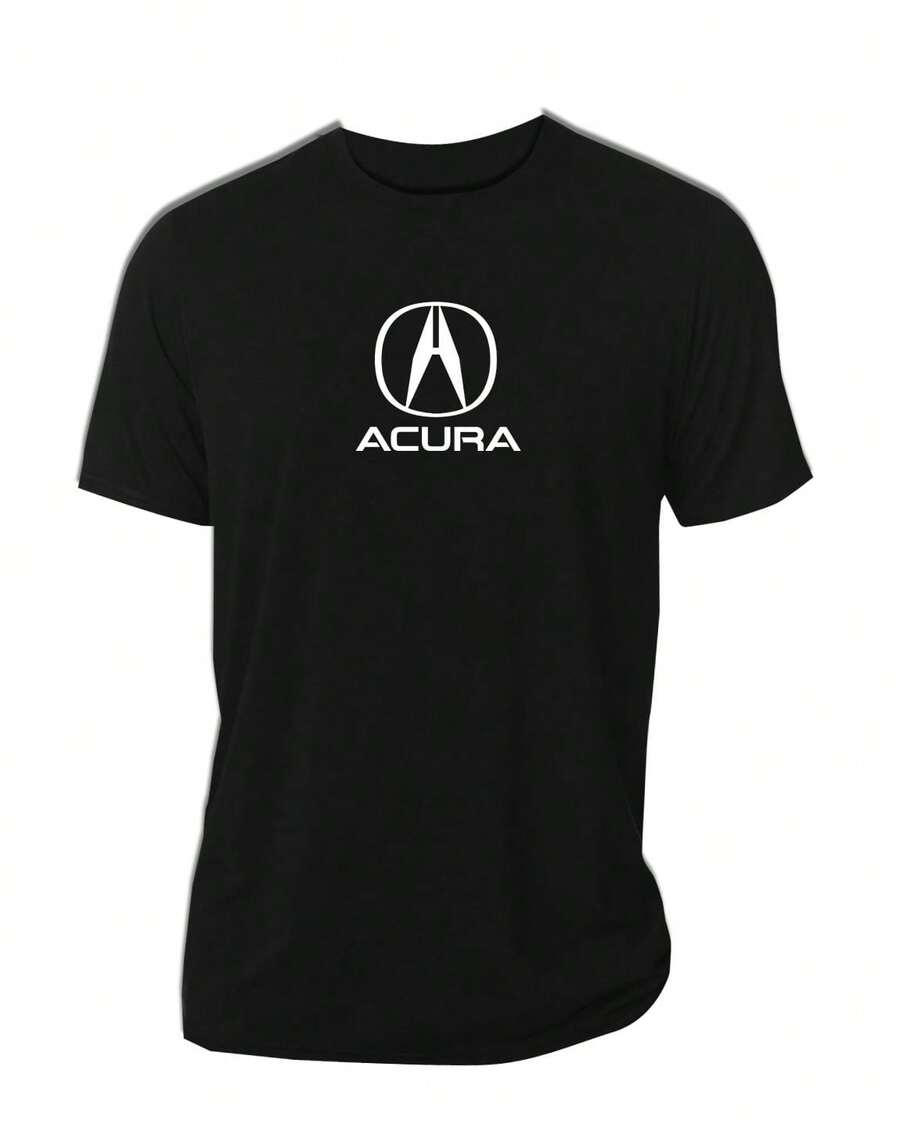 Playera Acura cuello redondo aplicación vinil textil - Negro - Ver 1