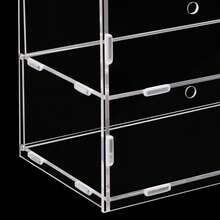HOHOBLA Acrylic Display Case Countertop Bakery Display Case Cookie Candy Display Shelves Cabinet Showcase For Cupcake Donut Bakery ,Figure Display Case For Collectibles (3 Tiers) [Wonderful Gift For Family&Friends] - Clear - View 3