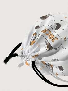 1 szt. spersonalizowany plecak ze ściągaczem z motywem astronauty z kreskówek, można dostosować do własnego, unikalnego projektu, odpowiedni dla dzieci i nastolatków, nadrukuj własne imię lub imiona siostry i kolegów z klasy jako prezent