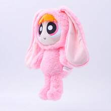 THE POWERPUFF GIRLS 28cm 兔子造型可愛絨毛填充玩偶娃娃 柔軟可愛 女孩聖誕生日節日禮物 房間裝飾 - 彩色 - 查看 3