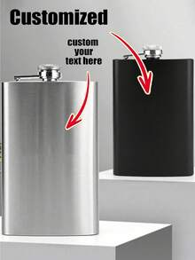 Personalized Custom Name Flask Groom Personalized Flask For Men To Be Wedding Engagement Bachelor Party Bach Weekend Groomsman Best Man Proposal Gift Exquisite, Vintage Custom, Personalized, Unique Ideal Gifts For Her Boyfriend, Girlfriend, Dad, Mom, Family, Friends, Son, Daughter Home, Living Room - Multicolor - View 4